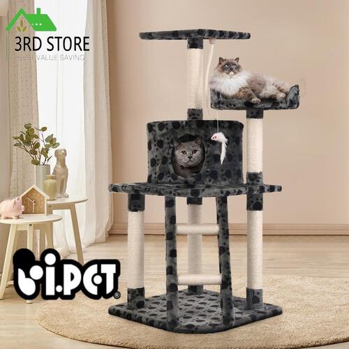 i.Pet Cat Tree Trees Scratching Post Scratcher Tower Condo House Grey 120cm