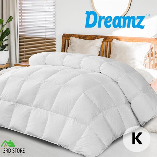 DreamZ All Season Quilt Siliconized Fiberfill Duvet Doona Summer Winter King