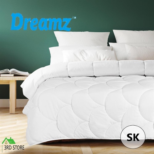 DreamZ Quilt Duvet Doona Microfibre Soybean Fibre 400GSM Summer Super King