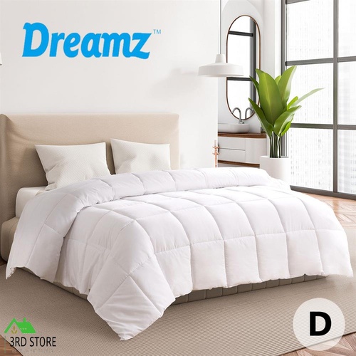 Dreamz Renewable Fiber Quilt Summer Winter Microfibre Blanket 200GSM Double