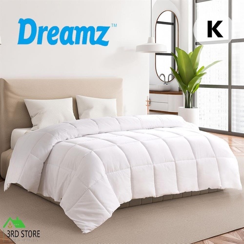 Dreamz Renewable Fiber Quilt Summer Winter Microfibre Blanket Soft 200GSM