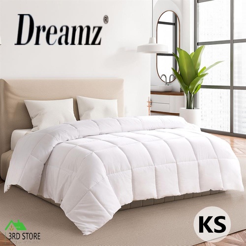 Dreamz Renewable Fiber Quilt Summer Winter Microfibre 400GSM King Single