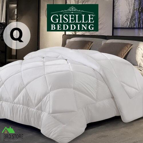 Giselle Bamboo Microfiber Quilt Microfibre Doona Duvet Cover All Season 800GSM Queen