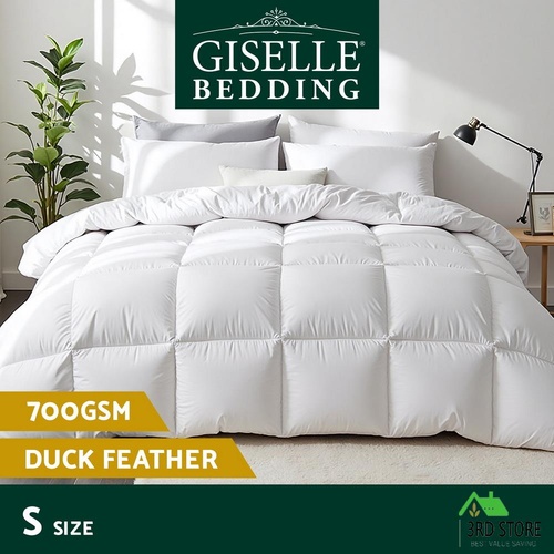 Giselle Bedding 700GSM Duck Down Feather Quilt Duvet Doona Winter Blanket Single