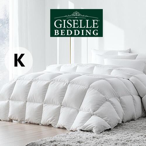 Giselle Bedding 500GSM Duck Down Feather Quilt Doona Blanket Duvet King