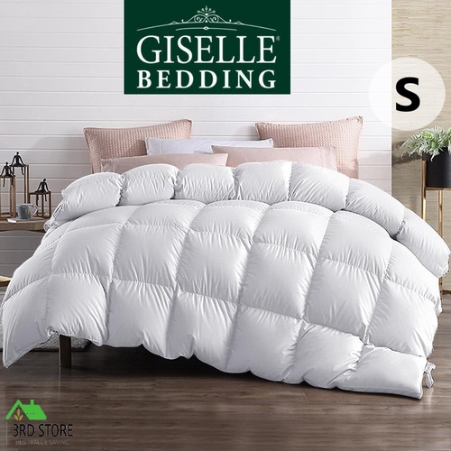 Giselle Goose Down Feather Quilt 700GSM Blanket Duvet Single All Season