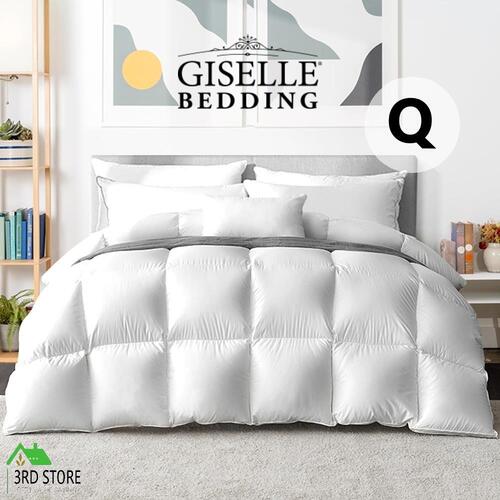 Giselle Goose Down Feather Quilt 800GSM Duvet Doona Blanket Queen All Season