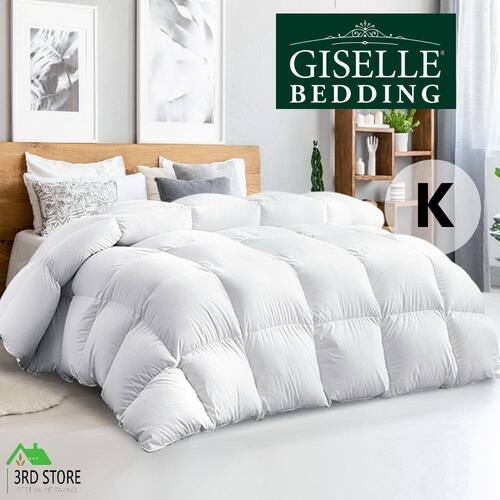 Giselle Quilt 500GSM Goose Down Feather All Season Duvet Cover Doona King