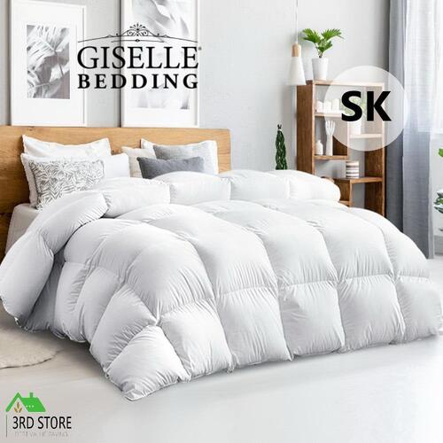 Giselle Bedding 500GSM GOOSE DOWN Quilt Blanket Duvet Cover Doona Super King