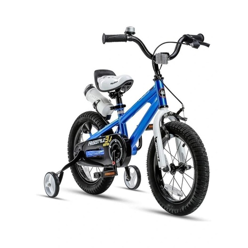 RoyalBaby Freestyle 12"Kid's Bike for Boys and Girls, 12 inch Kids Bicycle BLUE