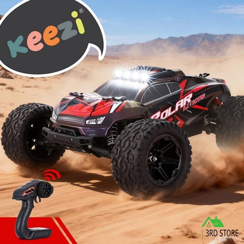 Keezi Kids Remote Control Car Off-Road Truck with Lights Electric Vehicle Toys