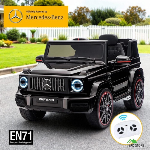 Kids Electric Ride On Car G63 Toy Cars Remote Control Black