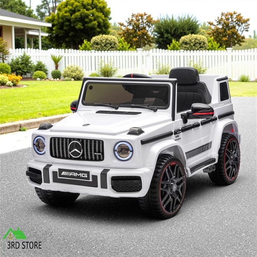 Kids Electric Ride On Car G63 Toy Cars Remote Control White