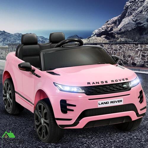 RETURNs Kids Ride On Car Licensed Land Rover 12V Electric Car Toys Battery Remote Pink