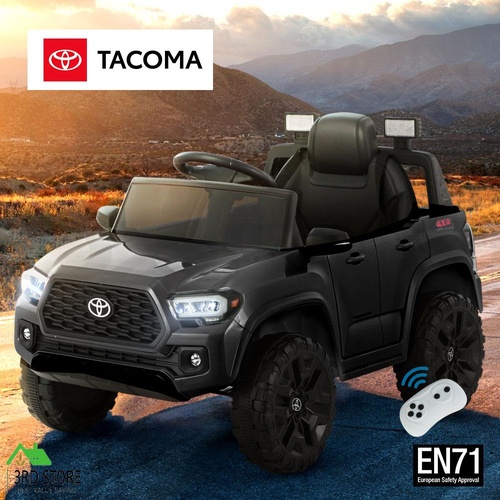 Toyota Ride On Car Kids Electric Toy Cars Tacoma Off Road Jeep 12V Battery Black