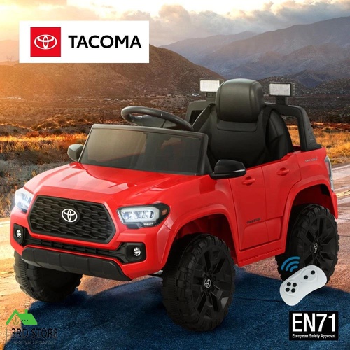 Toyota Ride On Car Kids Electric Toy Cars Tacoma Off Road Jeep 12V Battery Red