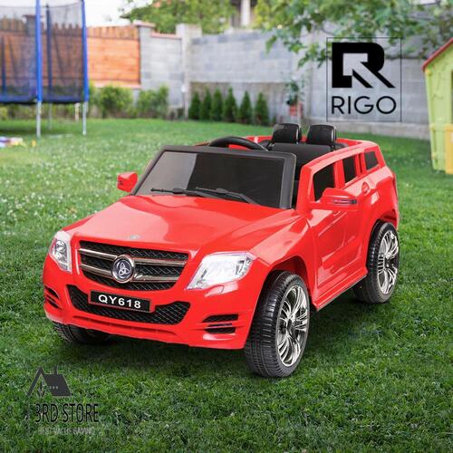 RETURNs Rigo Kids Ride On Car Electric Black Toys Battery 12V Remote Children Cars