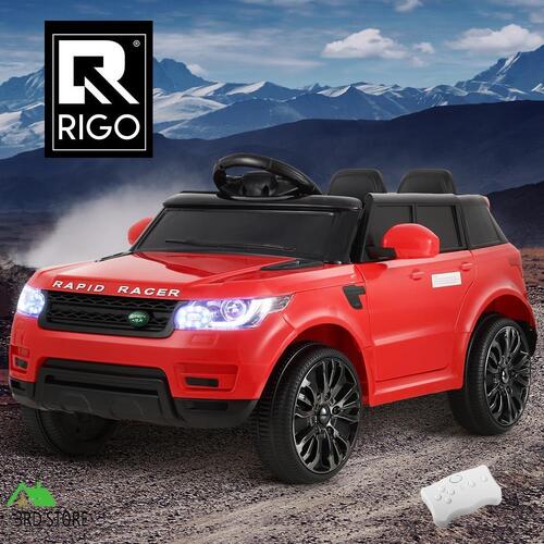 Rigo Kids Ride On Car 12V Electric Toys Cars Battery Remote Control Red