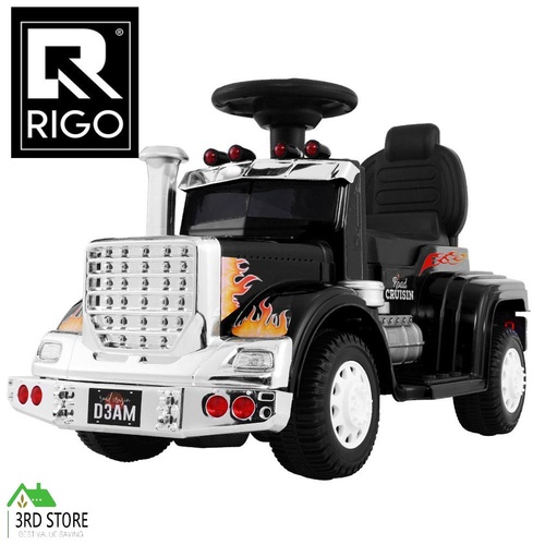 RETURNs Ride On Cars Kids Electric Toys Car Battery Truck Childrens Motorbike Toy Rigo Black