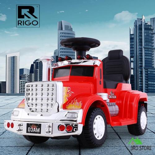 Kids Ride On Car Electric Toys Cars Battery Truck Childrens Motorbike Toy Rigo Red