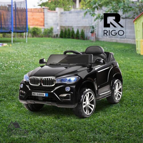 RETURNs Rigo Kids Ride On Car Electric Toys Battery 12V Remote Control Black Cars SUV