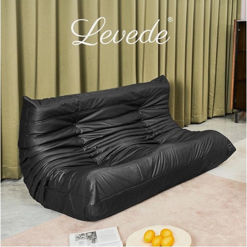 Levede Floor Sofa Chair Lazy Foam Loveseat Recliner Gaming Couch 2 Seater