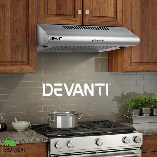 RETURNs Devanti Fixed Range Hood Rangehood Stainless Steel Kitchen Canopy 60cm 600mm