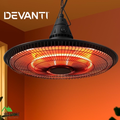 Devanti 1500W Hanging Electric Patio Heater Infrared Radiant