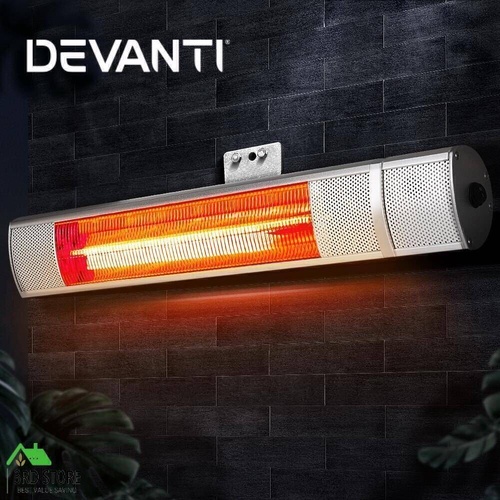 Devanti Electric Infrared Strip Heater Radiant Heaters Reamote control 2000W