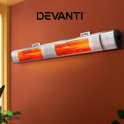 Devanti Electric Infrared Strip Heater Radiant Heaters Remote control 3000W