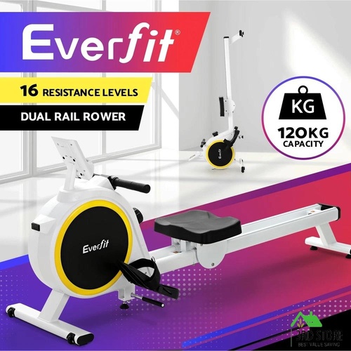 Everfit Rowing Machine 16 Levels Magnetic Rower Home Gym Cardio Workout