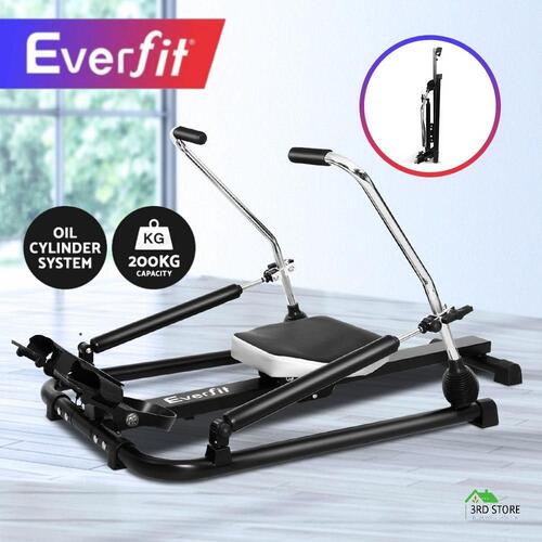 Everfit Rowing Machine Rower Hydraulic Resistance Exercise Fitness Gym Cardio