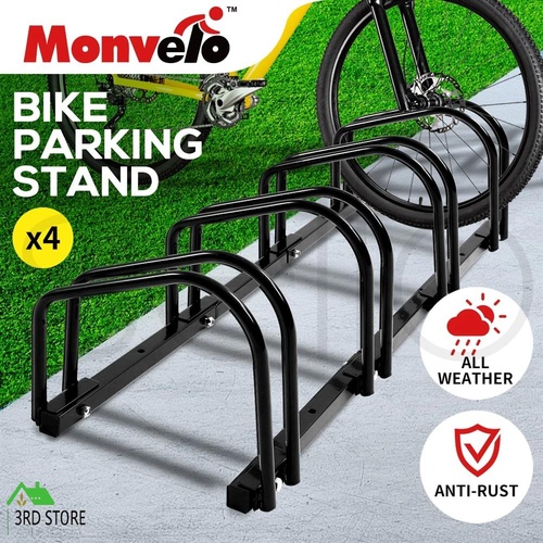 4-Bikes Stand Bicycle Bike Rack Floor Parking Instant Storage Cycling Portable