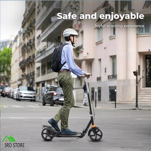 Monvelo Folding Scooter Push Kick Disc Brake Dual Suspension Commuter Adult Kids