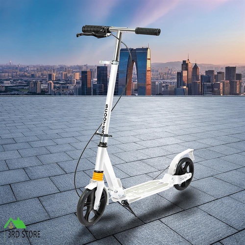 Monvelo Folding Scooter Push Kick Disc Brake Dual Suspension Commuter Adult Kids