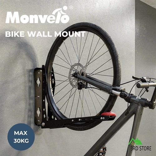 Monvelo Bicycle Wall Mount Foldable Adjustable Swivel Bike Storage Rack 30kg Max