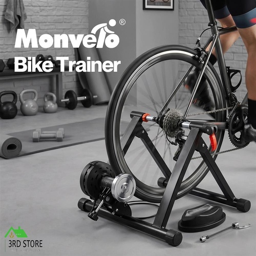 Monvelo Bike Trainer Magnetic Indoor Riding 6 Resistance Levels Cycling Stand
