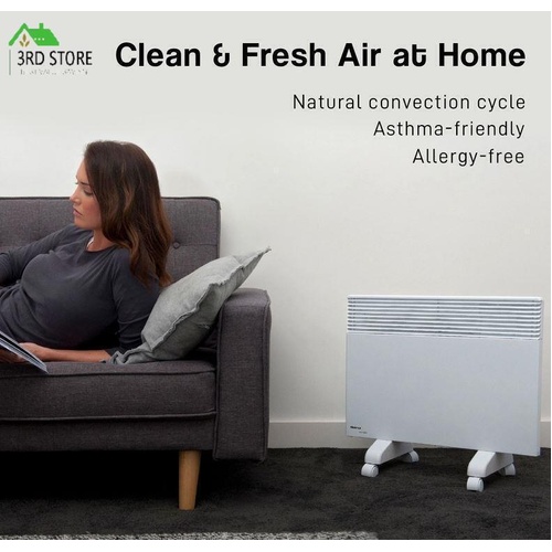 Noirot 7358-3 Spot Plus Electric Panel Heater 1000W with Castors Included