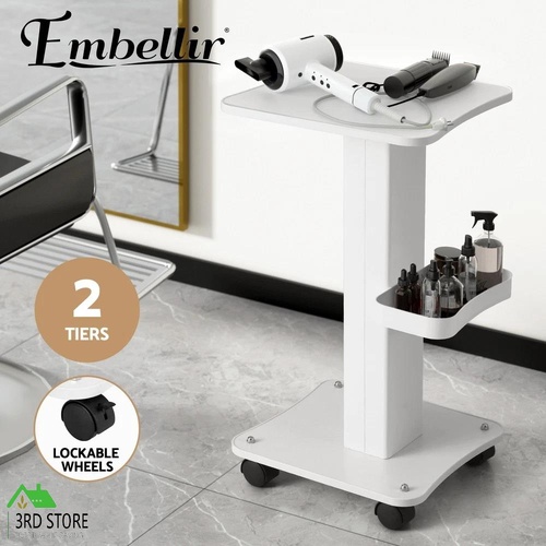 Embellir Salon Trolley Cart Spa Beauty Rolling Tray Hairdressing Storage Stand