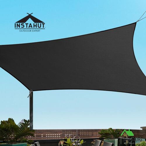 Instahut Sun Shade Sail Cloth Shadecloth Awning Canopy 3x6m 280gsm