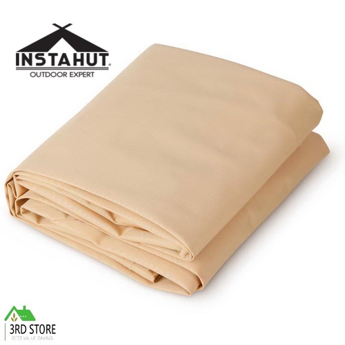 Instahut Waterproof Shade Sail Cloth Shadecloth Rectangle Sand Sun Canopy 3x5m