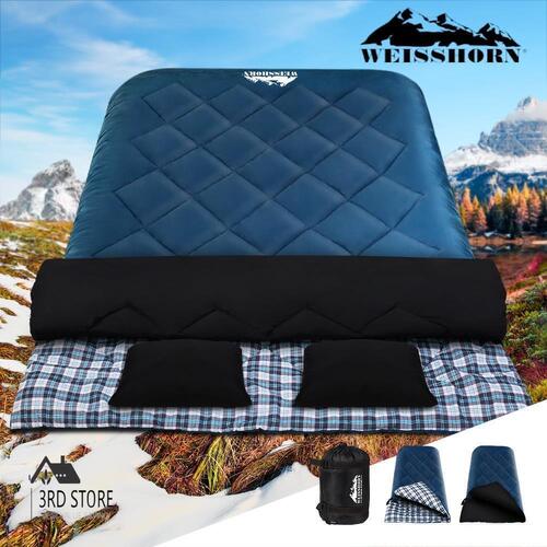 Weisshorn Sleeping Bag Bags Double Camping Hiking -10°C Tent Winter Thermal