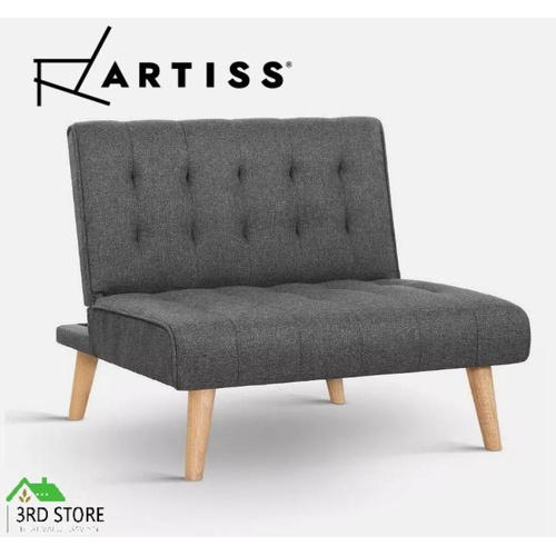 Artiss Sofa Lounge Recliner Chair Futon Couch Single Seater Modular Bed Set