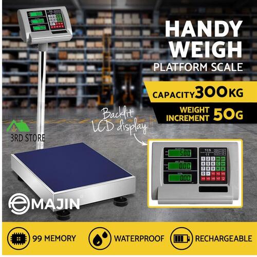 eMAJIN 300KG Digital Platform Scale Electronic Scales Shop Market Commercial