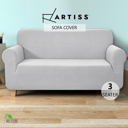 Artiss Sofa Cover Couch Covers Lounge Protector Slipcover Stretch 3 Seater Grey
