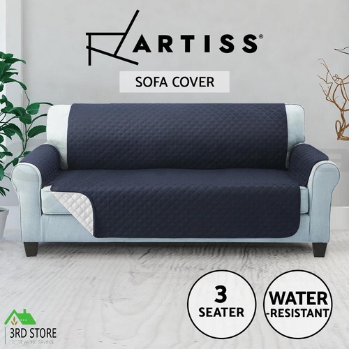 Artiss Sofa Cover Quilted Couch Covers Lounge Protector Slipcovers 3 Seater