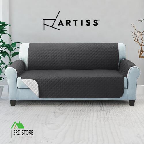 Artiss Sofa Cover Quilted Couch Covers Lounge Protector Slipcovers 3 Seater