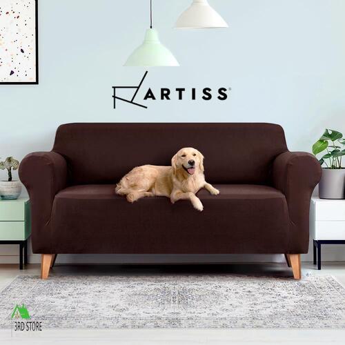 Artiss Sofa Cover 3 Seater Elastic Stretch Couch Covers Slipcover Recliner Coffee