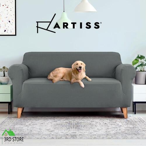 Artiss Sofa Cover Couch Covers 3 Seater Slipcover Lounge Protector Stretch Grey
