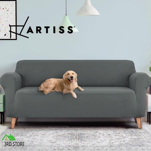 Artiss Sofa Cover Couch Covers 4 Seater Slipcover Lounge Protector Stretch Grey